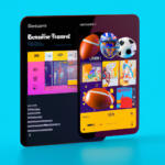 sports book app, modern design, for the web, technical, 4k, high resolution, trending in artstation