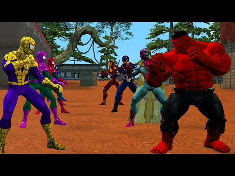 Welcome to the daily summary of the latest superhero battle videos on YouTube! Team 5 Spider Man faces off against Hulk, Iron Man, Black Panther, Captain America, Joker, Vision, Thor, and Superman. Get a quick overview of the highlights and watch the action-packed videos!